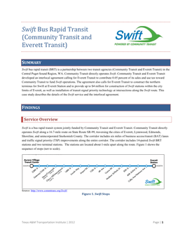 Swift Bus Rapid Transit (Community Transit and Everett Transit)