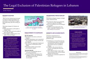 The Legal Exclusion of Palestinian Refugees in Lebanon
