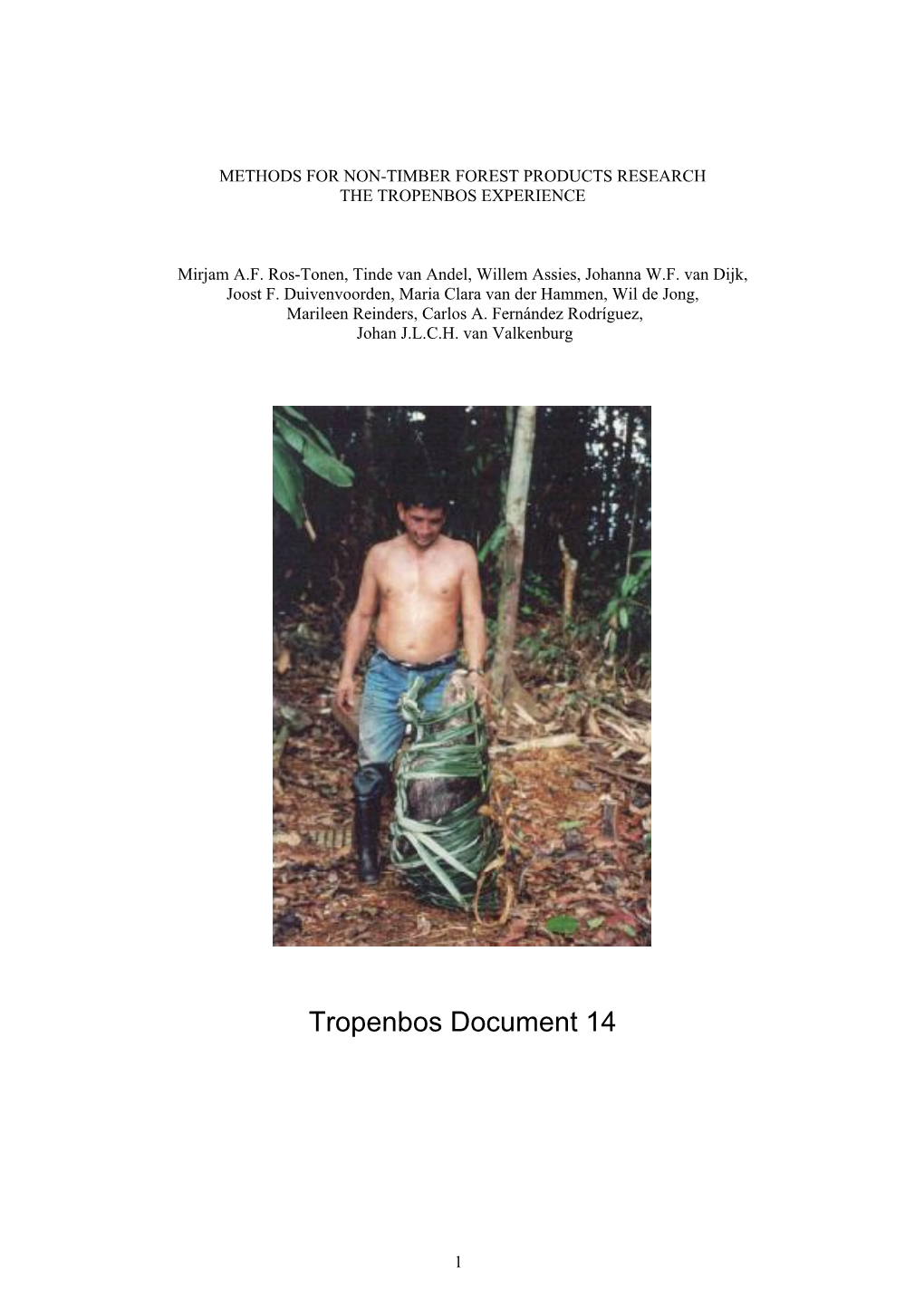 Tropenbos Document 14