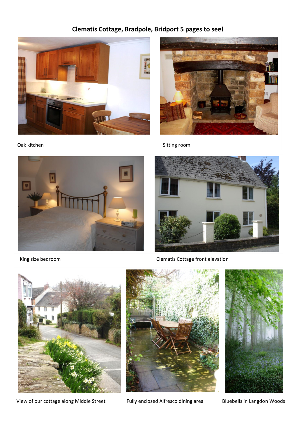 Clematis Cottage, Bradpole, Bridport 5 Pages to See!