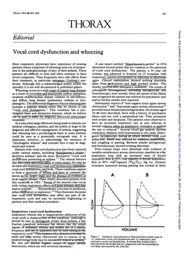 Editorial Vocal Cord Dysfunction and Wheezing