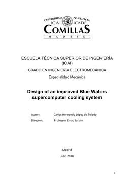 Design of an Improved Blue Waters Supercomputer Cooling System