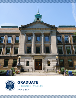 Simmons University Graduate Course Catalog 2019-2020