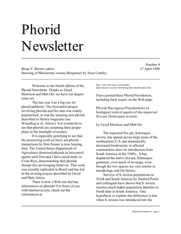 Phorid Newsletter #4