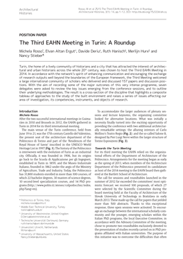 The Third EAHN Meeting in Turin: a Roundup