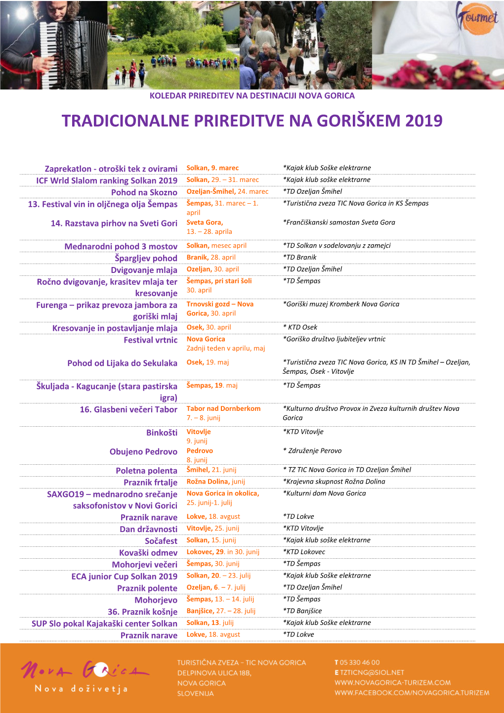 Tradicionalne Prireditve Na Goriškem 2019