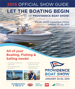 Let the Boating Begin at the Providence Boat Show!