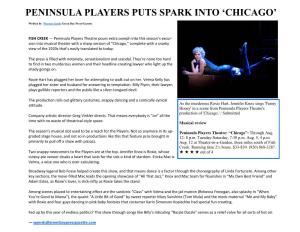 Peninsula Players Puts Spark Into 'Chicago'