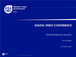COVID-19 Digital Press Conference