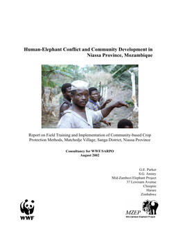 Human-Elephant Conflict and Community Development in Niassa Province, Mozambique