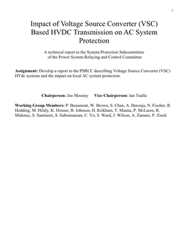 (VSC) Based HVDC Transmission on AC System Protection