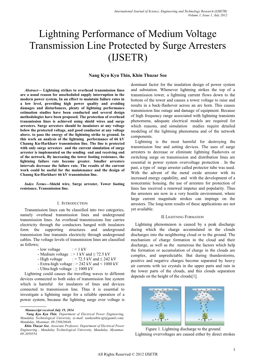 International Journal of Science, Engineering and Technology Research (IJSETR)