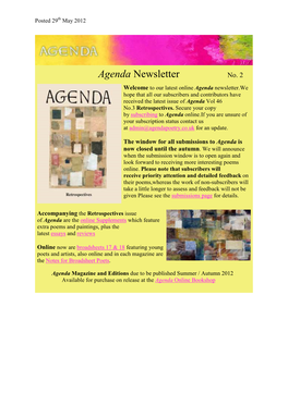 Agenda Newsletter 2