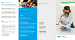 Flyer / Folder Wirtschaftspsychologie Master (DE)