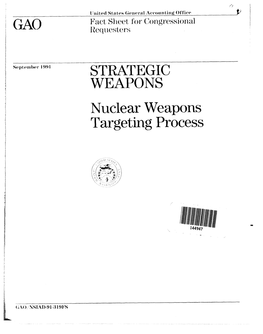 Nuclear Weapons Targeting Process