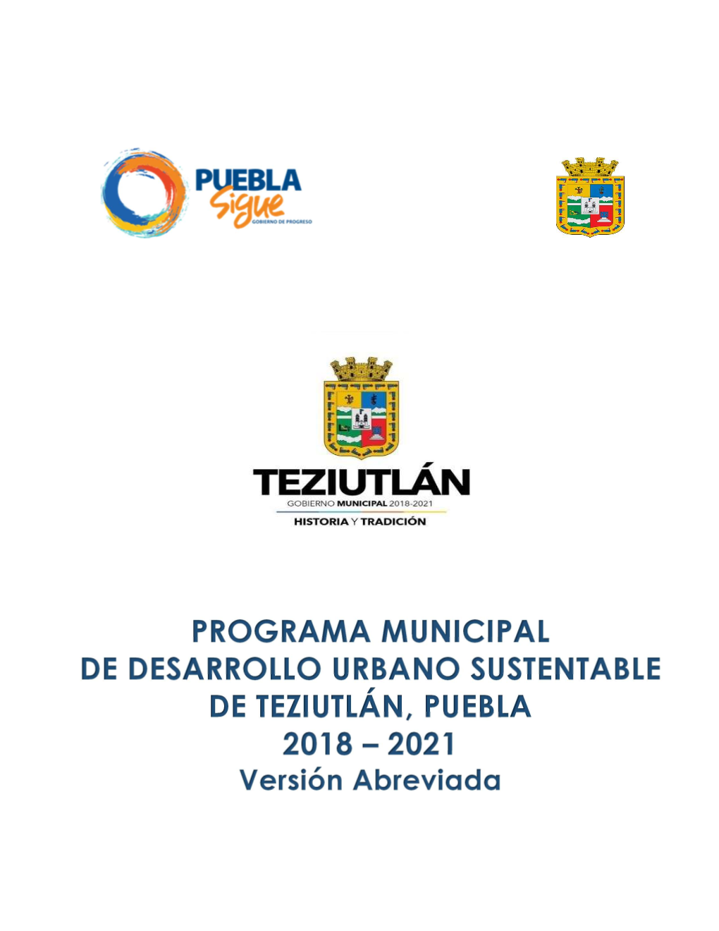 Programa Municipal De Desarrollo Urbano Sustentable De Teziutlán, Puebla 2018-2021