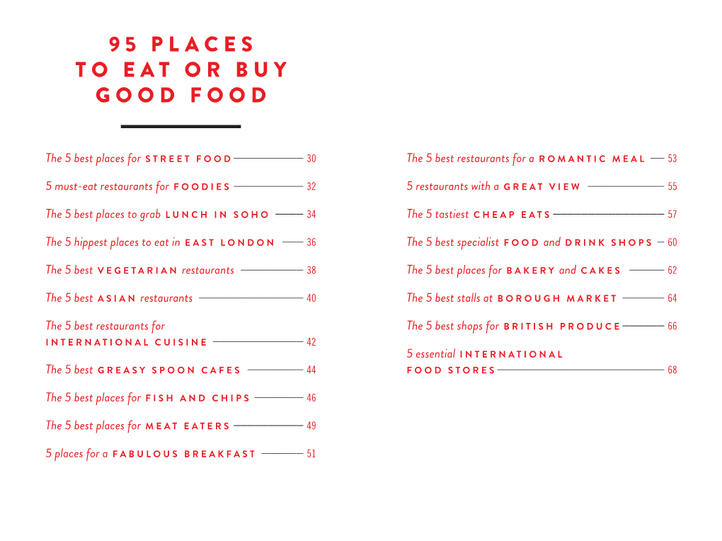 95 Places to Eat Or Buy Good Food