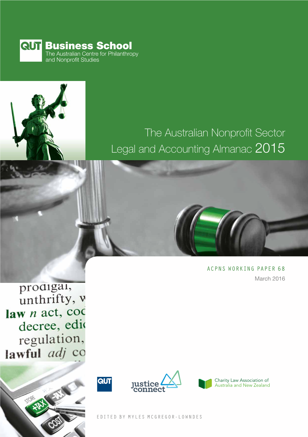 The Australian Nonprofit Sector Legal and Accounting Almanac 2015