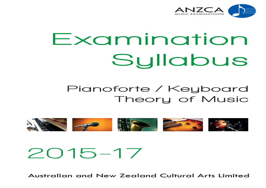 ANZCA Piano Syllabus 2015-17