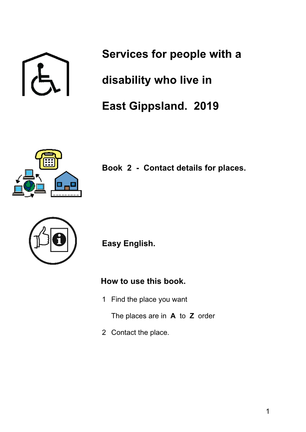 Services for People with a Disability Who Live in East Gippsland