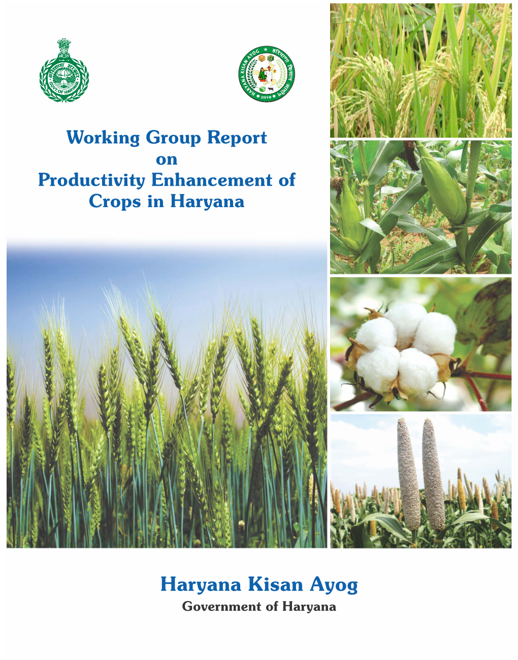 Working Group Report on Productivity Enhancement of Crops in Haryana