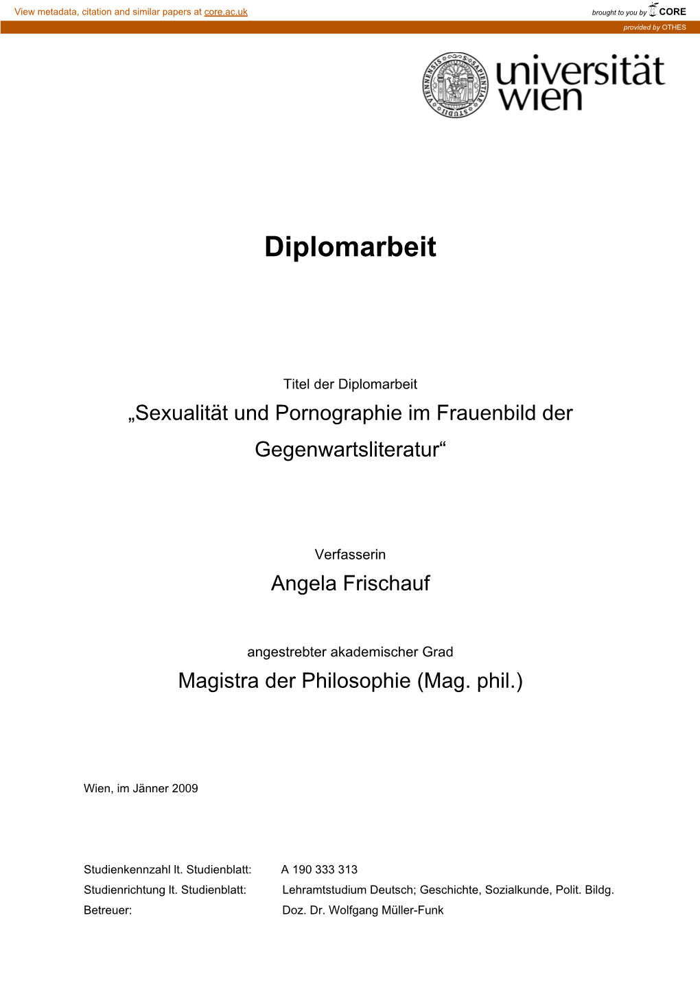 Diplomarbeit