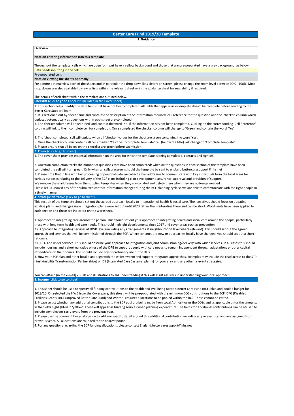 Better Care Fund 2019/20 Template 1