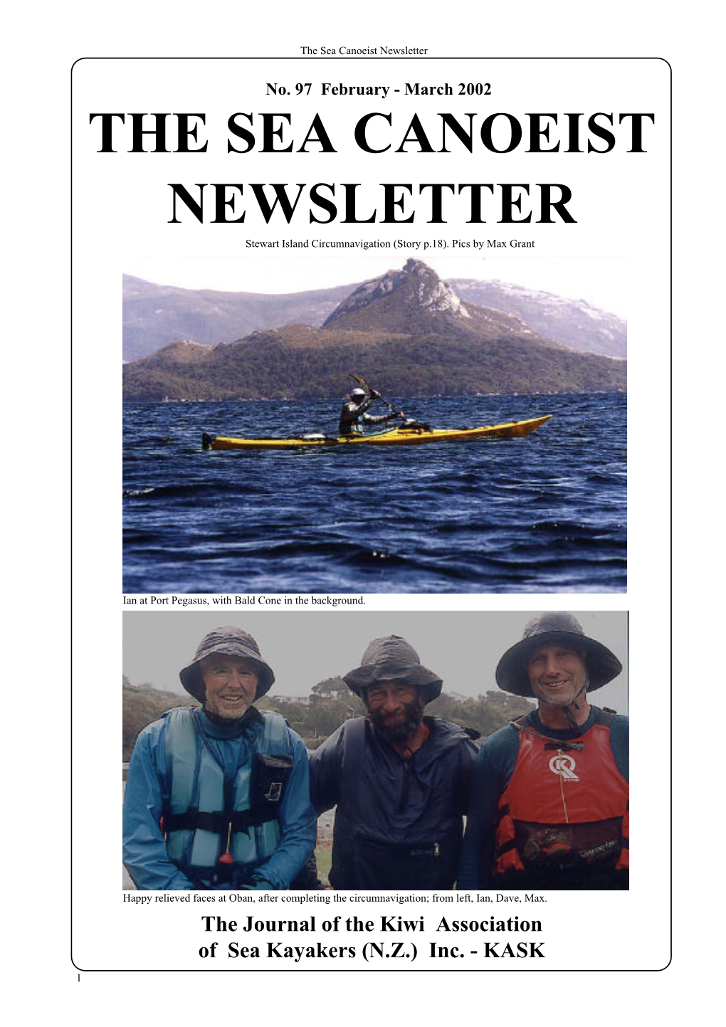 The Sea Canoeist Newsletter