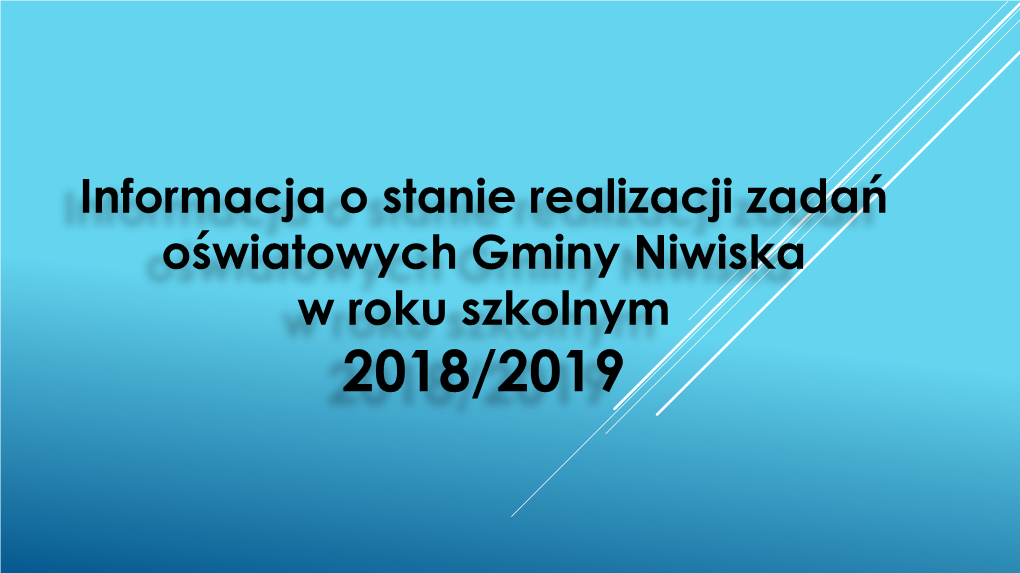 Informacja Oświatowa 2018/2019