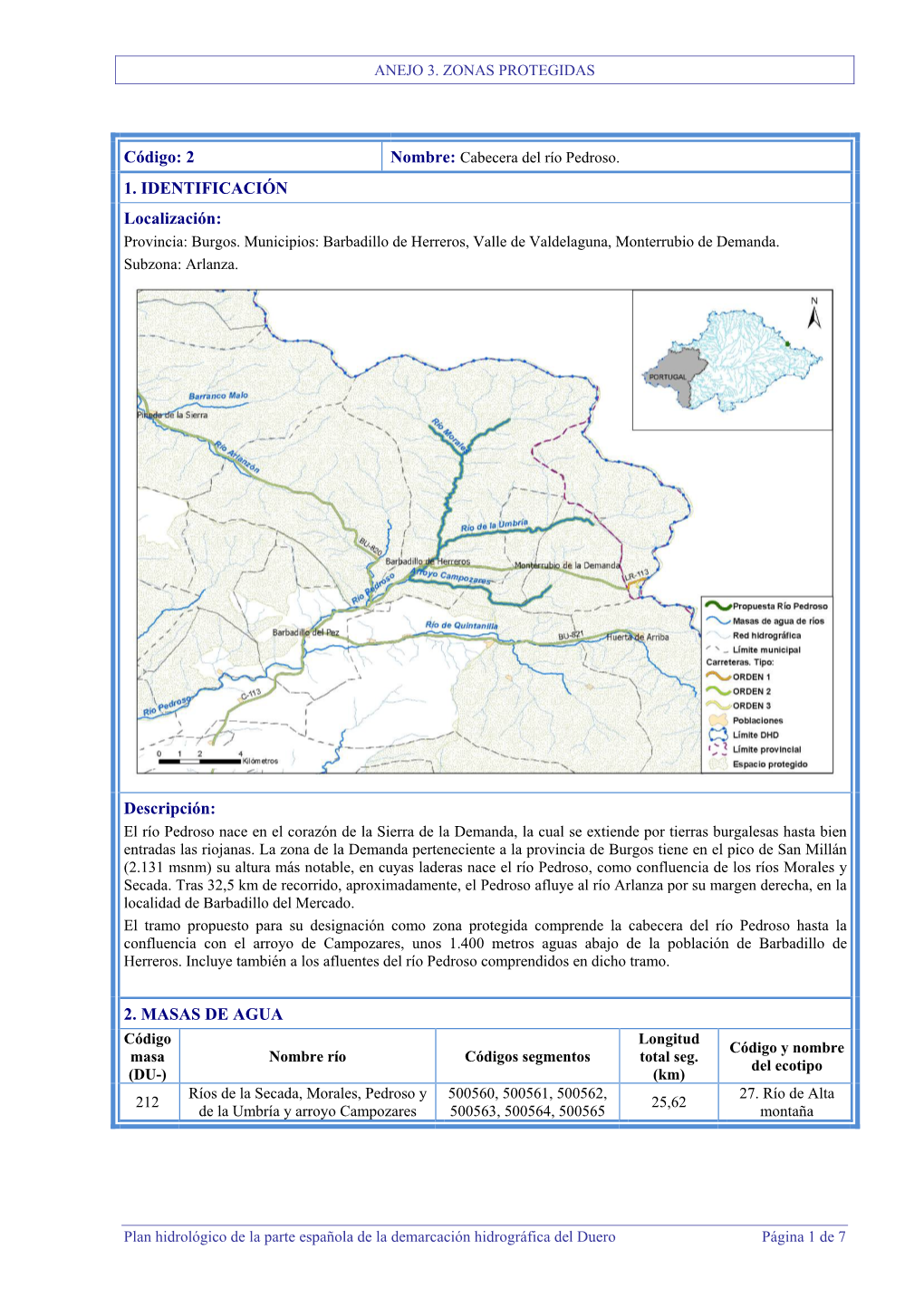 Reserva Fluvial Rio Pedroso Barbadillo