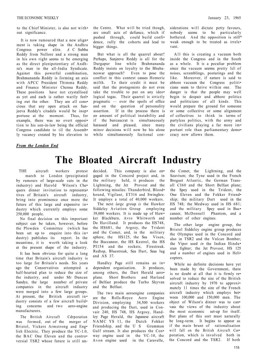 The Bloated Aircraft Industry the Aircraft Workers Protest Decided