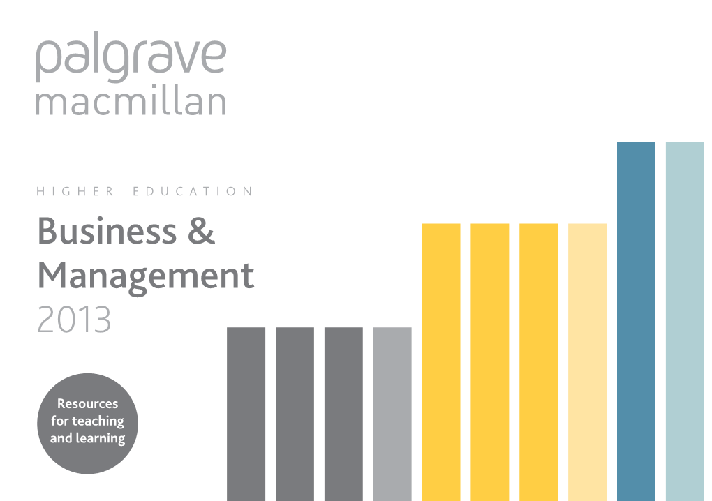 Business & Management 2013