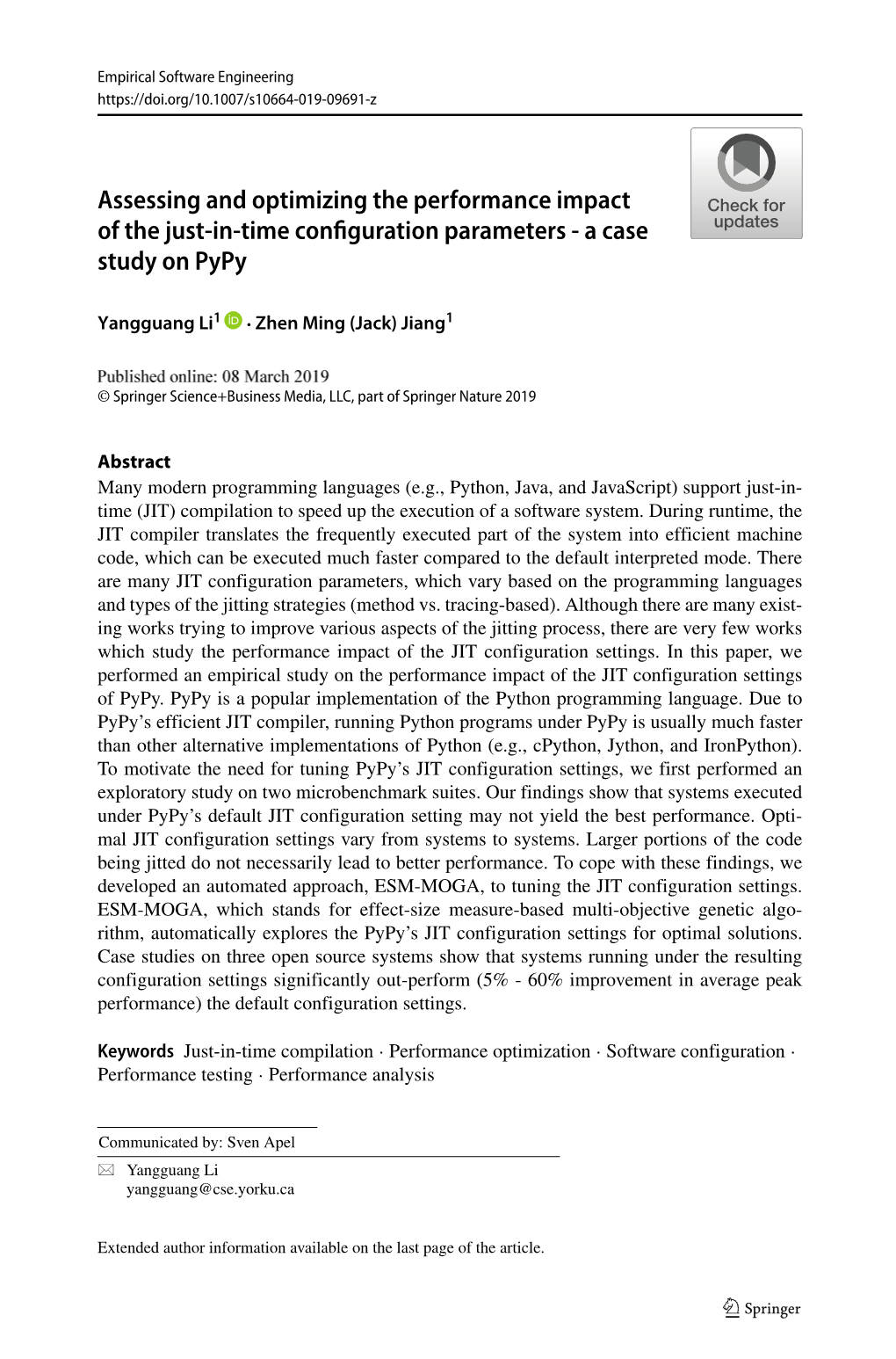 A Case Study on Pypy