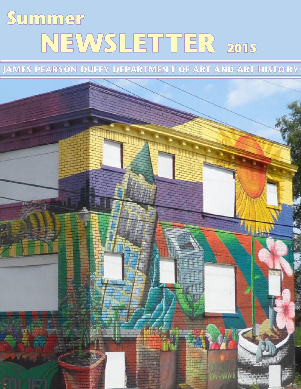 Departmental Newsletter, Summer 2015