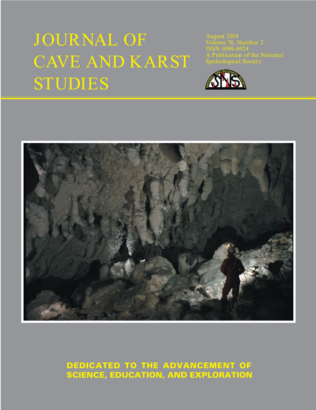 Journal of Cave and Karst Studies Volume 76 Number 2 August 2014 69 88 154 104 114 127 139 146