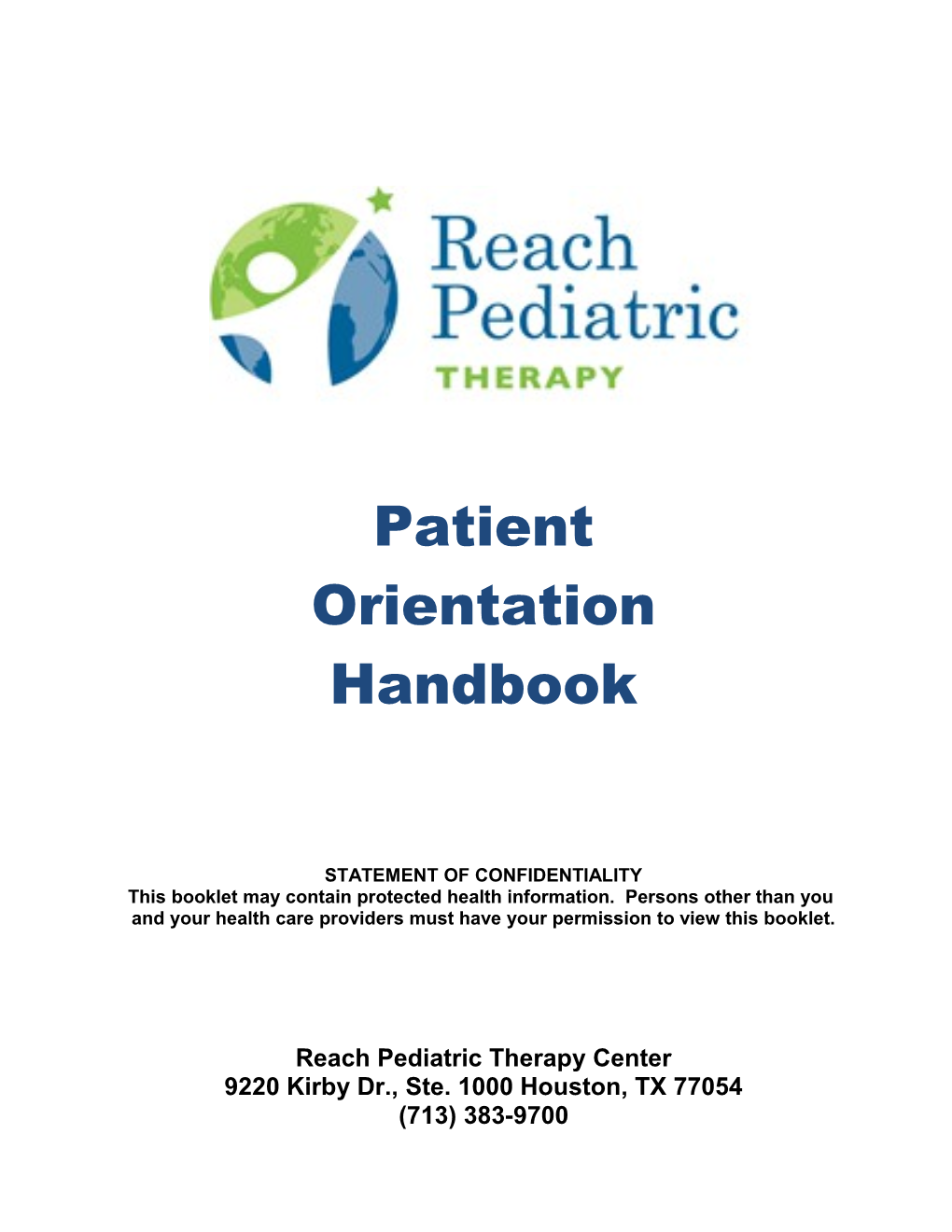 Patient Orientation Handbook