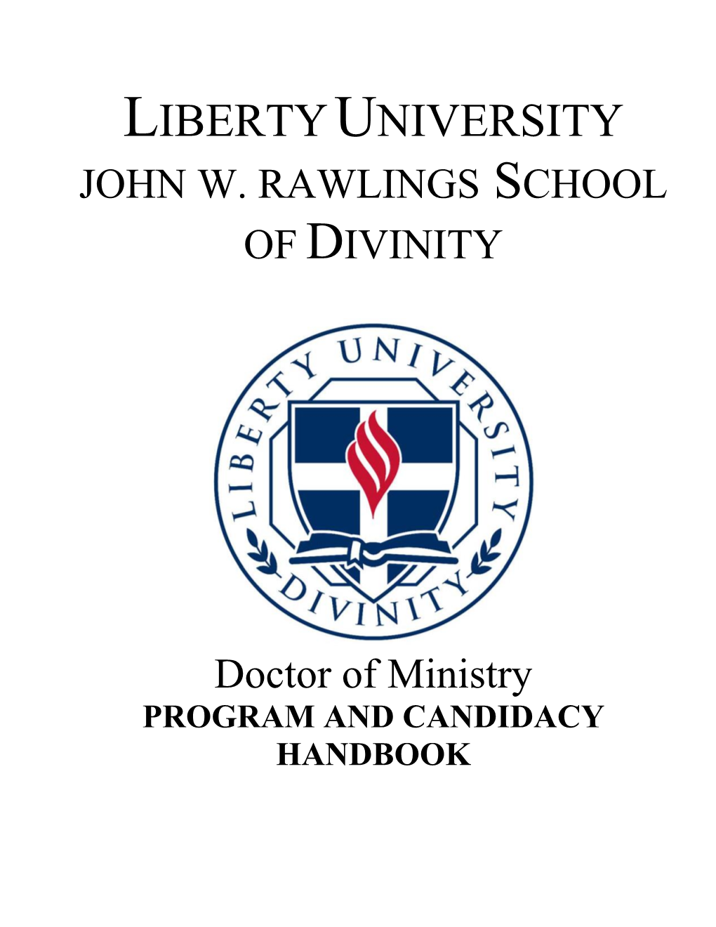 DMIN Program and Candidacy Handbook