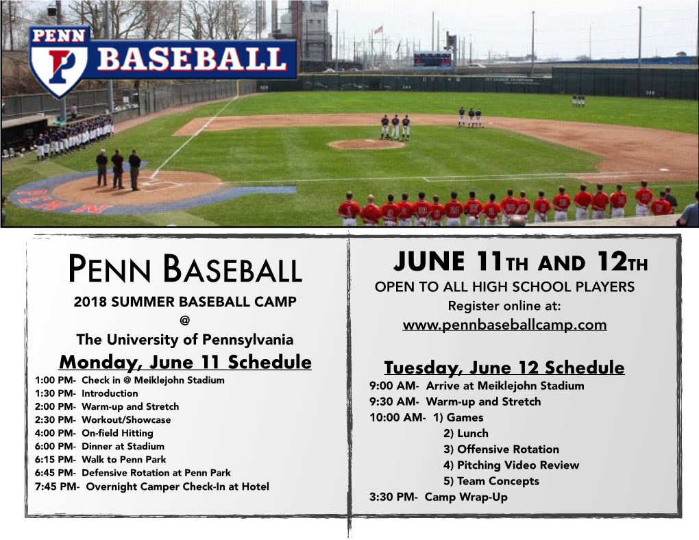 Penn Baseball Camps