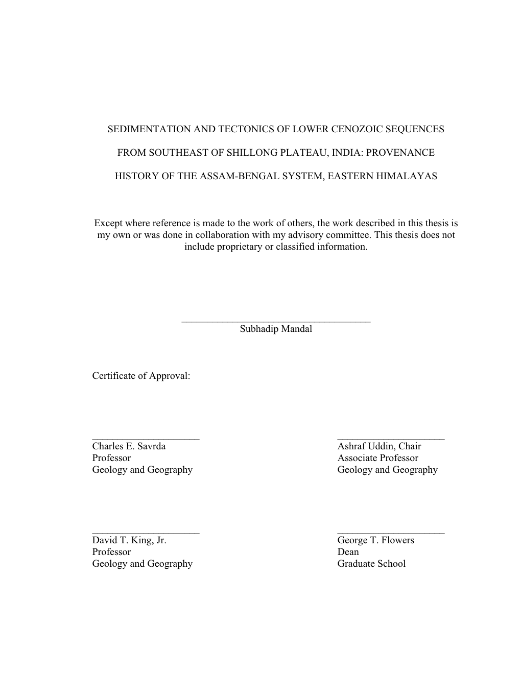 Sedimentation and Tectonics of Lower Cenozoic Sequences From