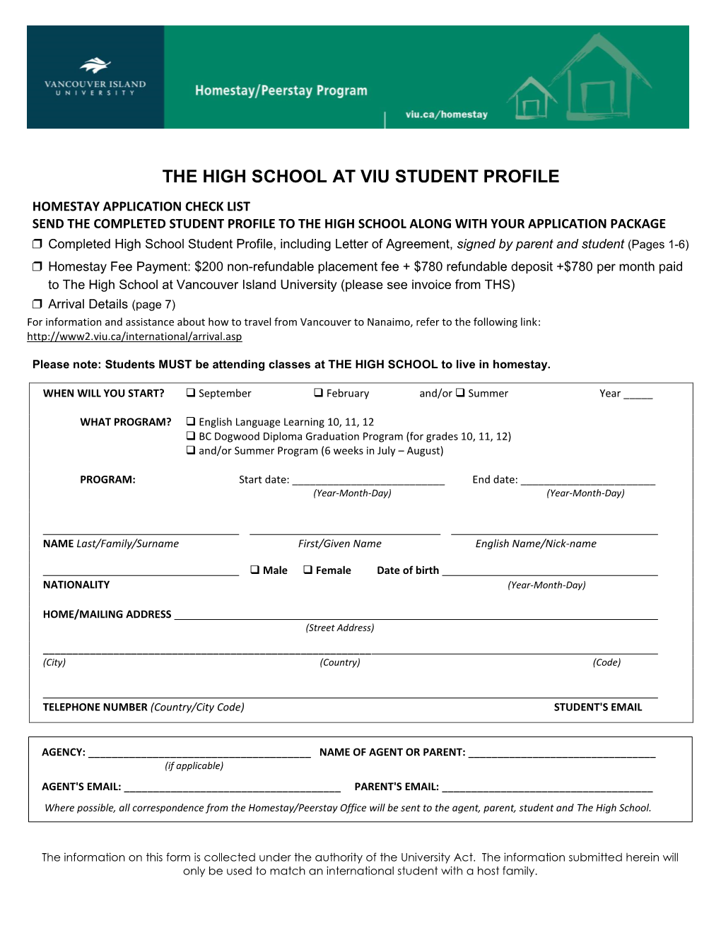 The High School at Viu Student Profile