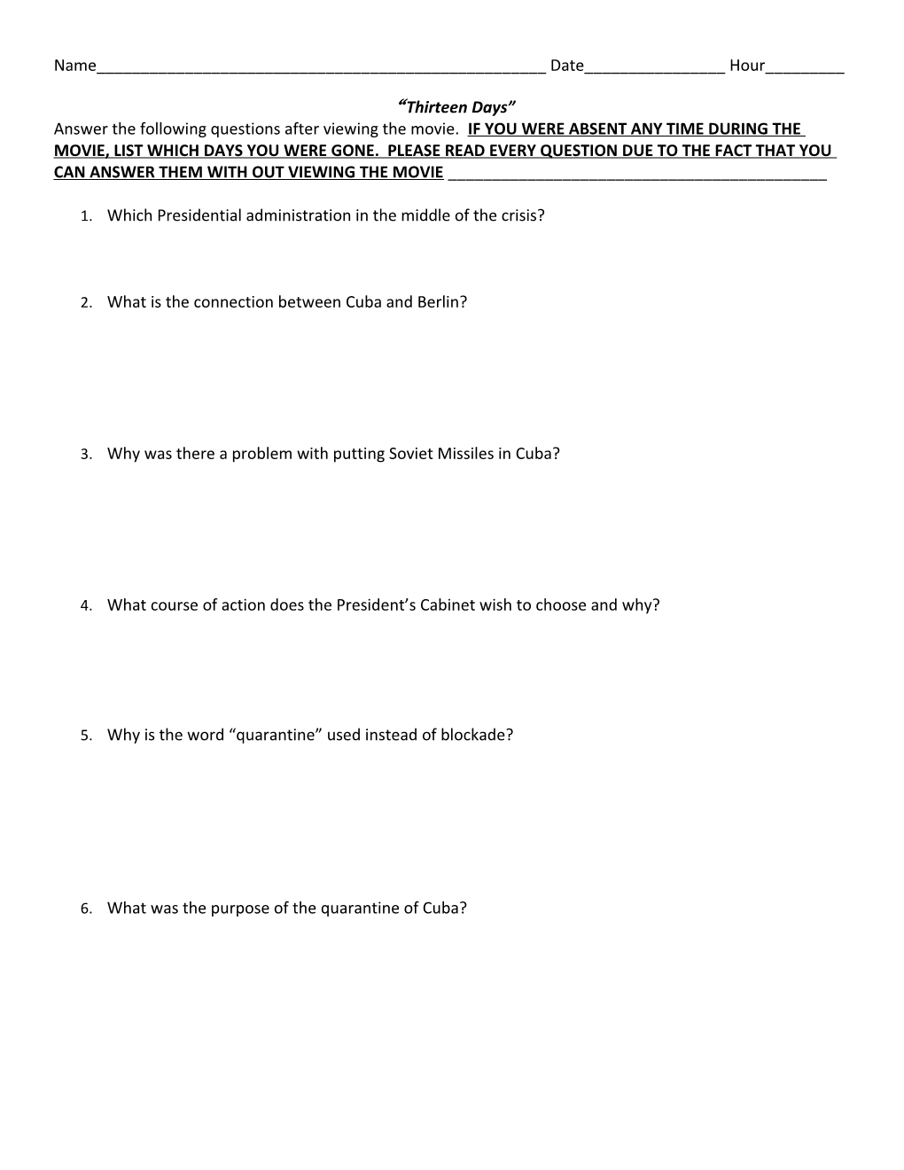 1. Which Presidential Administration in the Middle of the Crisis?