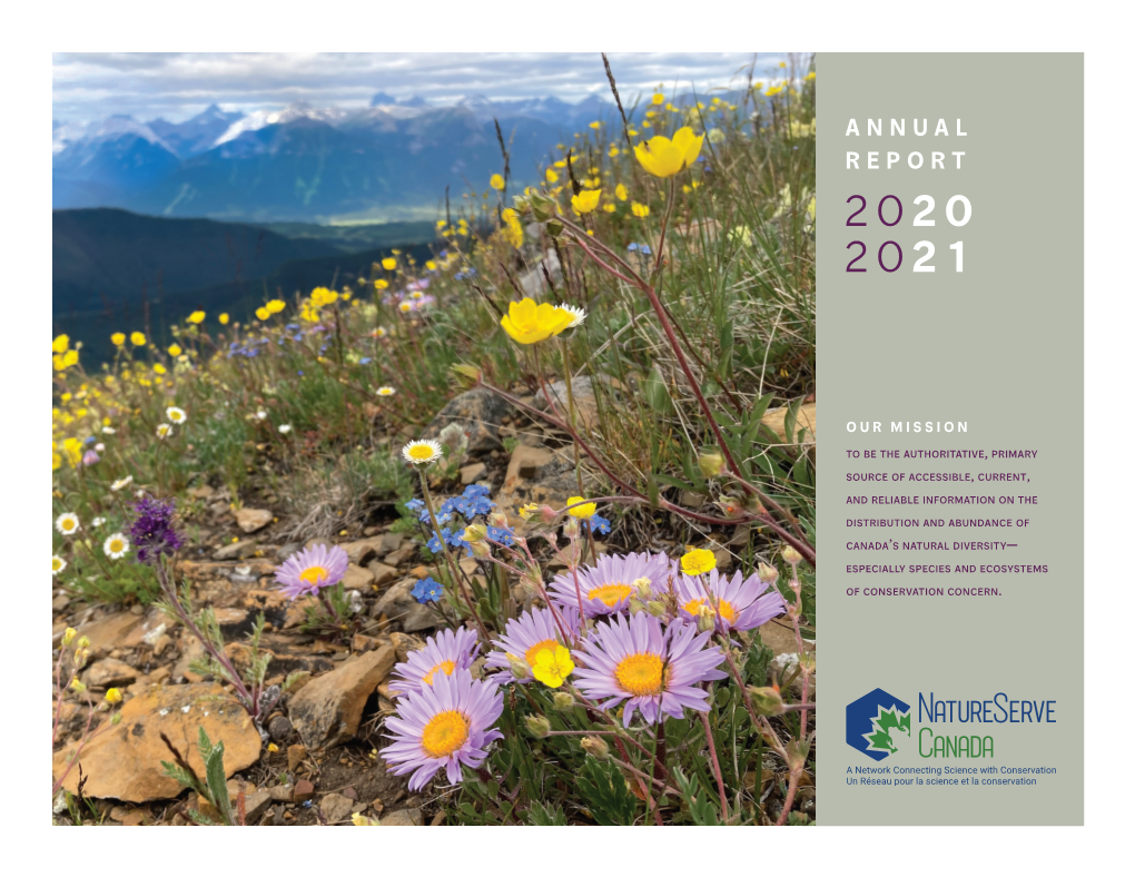 Natureserve Canada Annual Report 2020-21