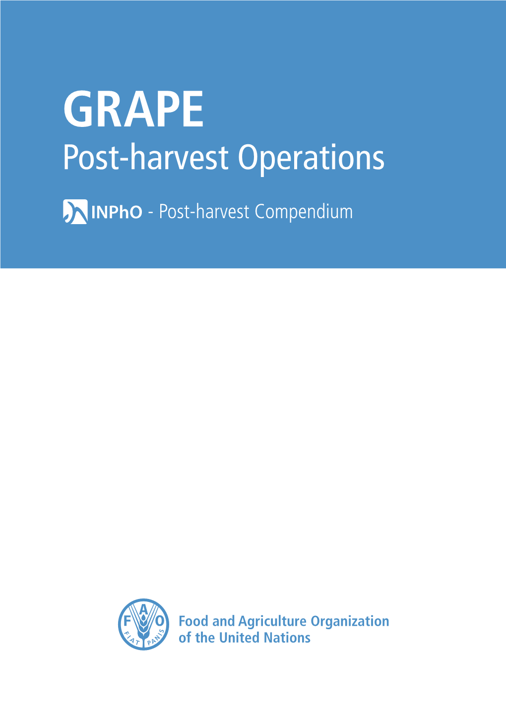 GRAPE: Post-Harvest Operations
