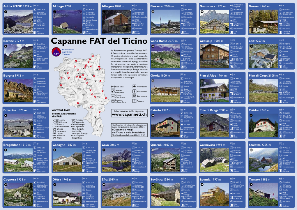 Capanne FAT Del Ticino