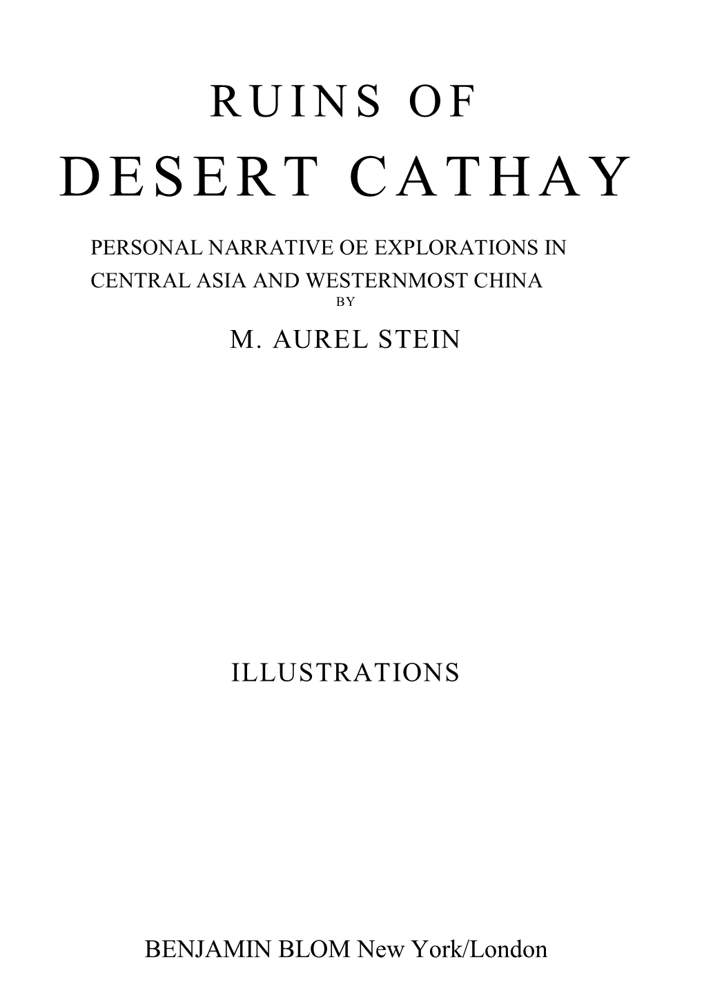 Ruins of Desert Cathay