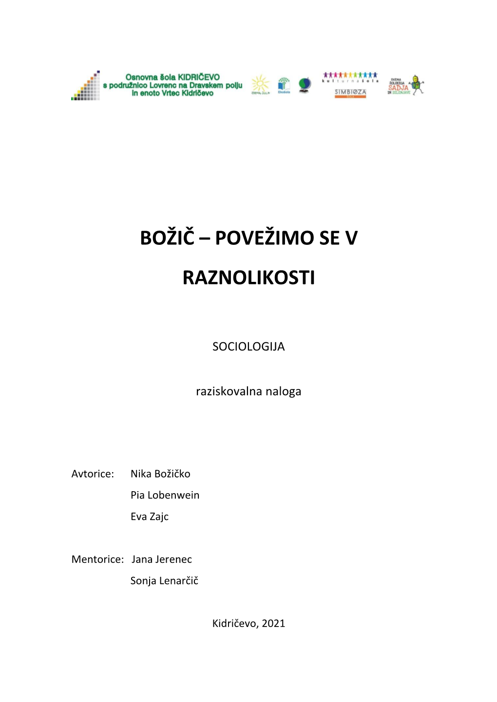 Božič – Povežimo Se V Raznolikosti