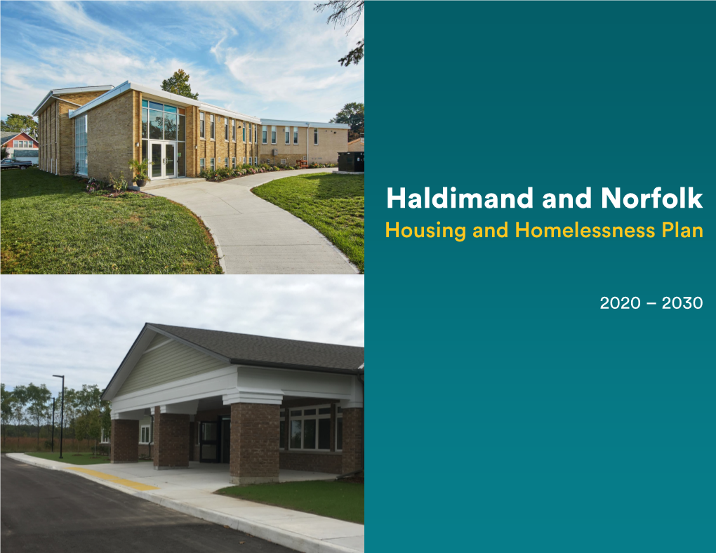 Haldimand Norfolk Housing and Homelessness Plan