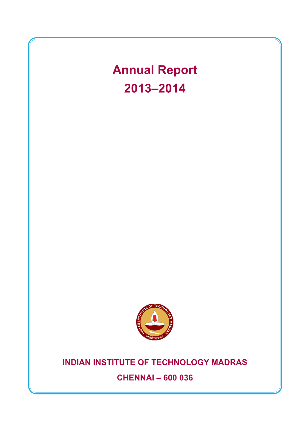 Annual Report 2013–2014