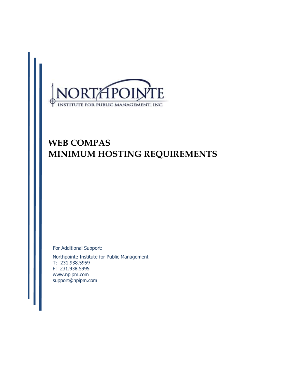 Web Compas Minimum Hosting Requirements