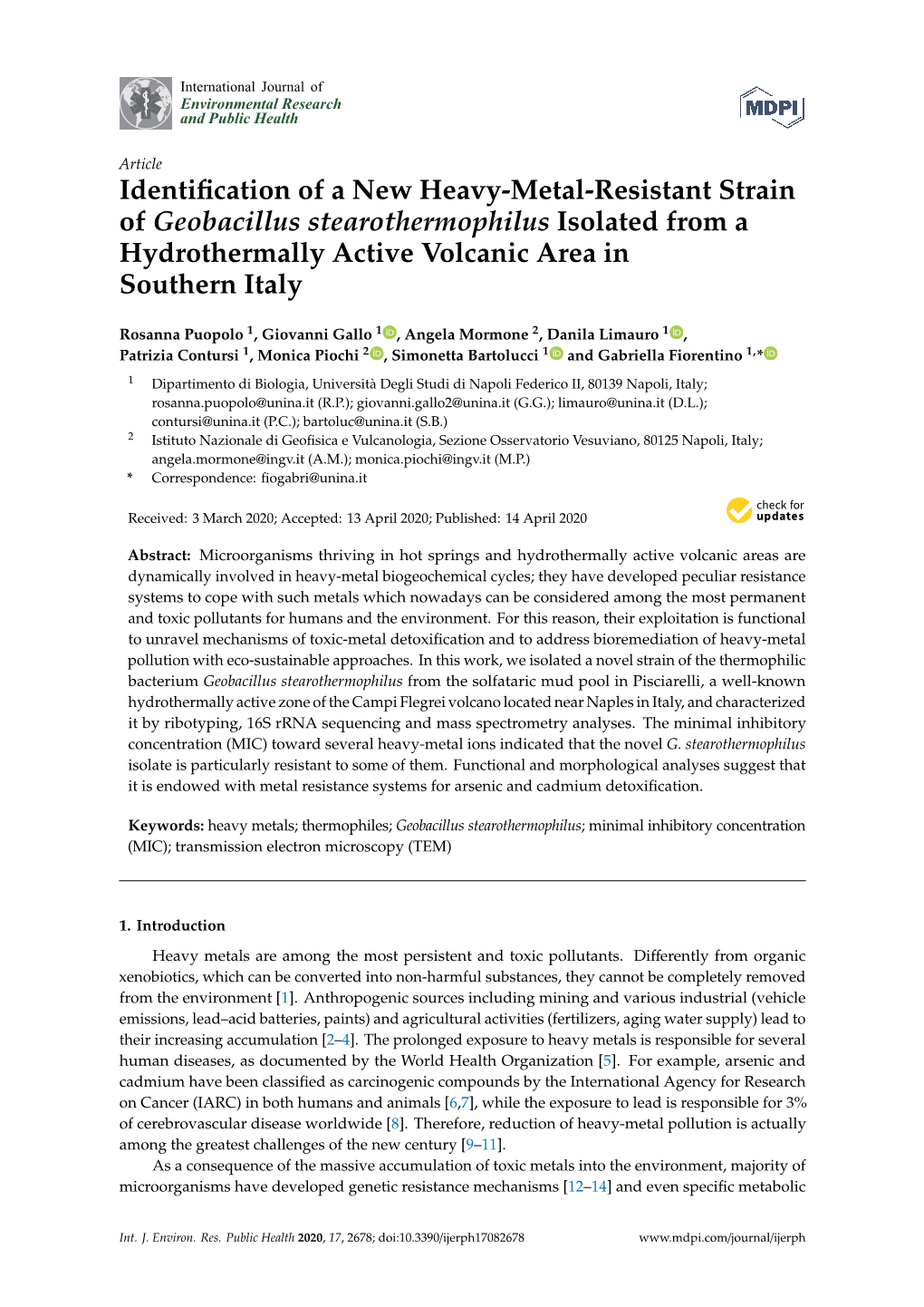 Identification of a New Heavy-Metal-Resistant Strain Of